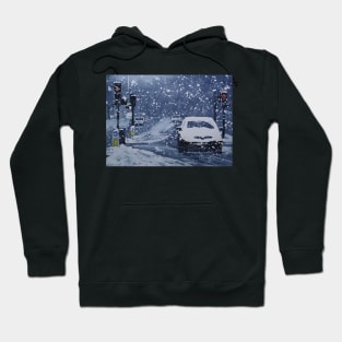 Cars In Snow Hoodie